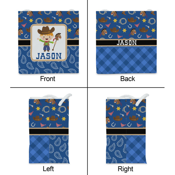 Blue Western Party Favor Gift Bag - Gloss - Approval