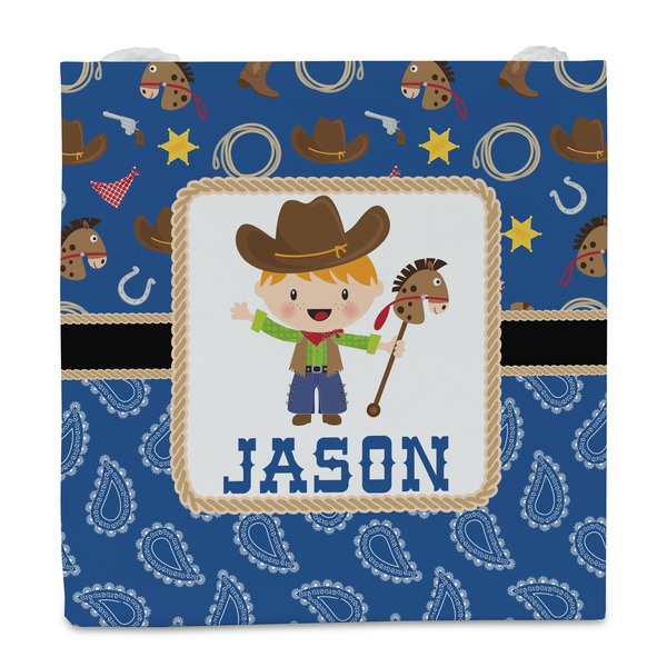 Blue Western Party Favor Gift Bag - Gloss - Front