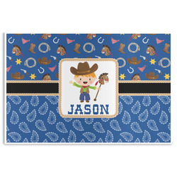 Blue Western Disposable Paper Placemats (Personalized)