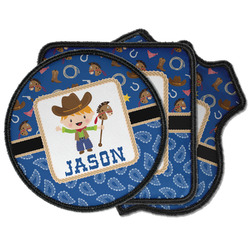 Blue Western Iron on Patches (Personalized)