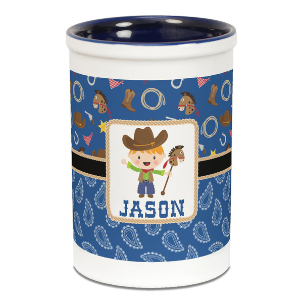 Blue Western Pencil Holder - Blue