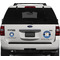 Blue Western Personalized Car Magnets on Ford Explorer