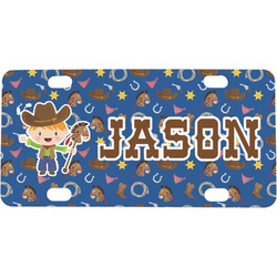 Blue Western Mini/Bicycle License Plate (Personalized)