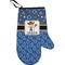 Blue Western Personalized Oven Mitts