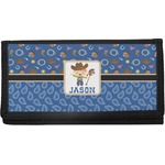 Blue Western Canvas Checkbook Cover (Personalized)
