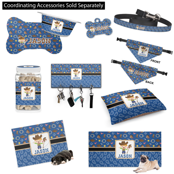Blue Western Customized Pet Accessories