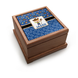 Blue Western Pet Urn w/ Name or Text