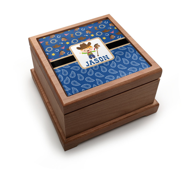 Custom Blue Western Pet Urn w/ Name or Text