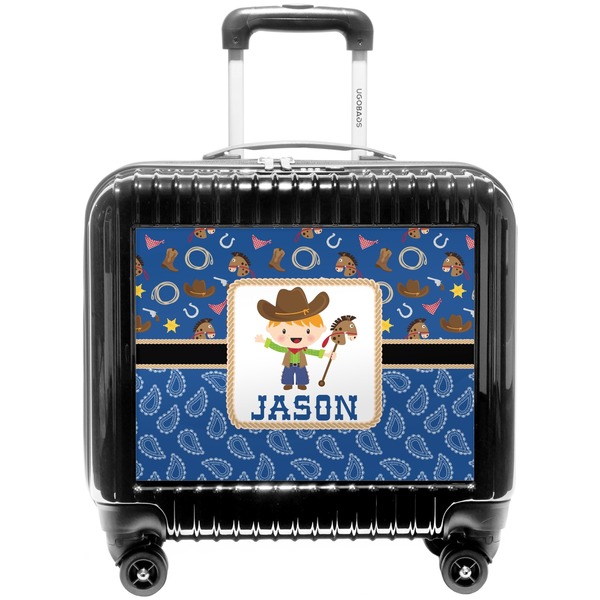 Custom Blue Western Pilot / Flight Suitcase (Personalized)