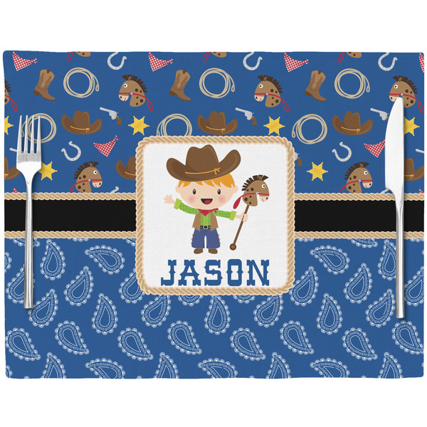Blue Western Placemat with Props