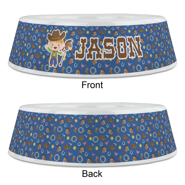 Blue Western Plastic Pet Bowls - Large - APPROVAL