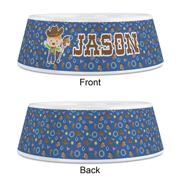 Blue Western Plastic Pet Bowls - Medium - APPROVAL