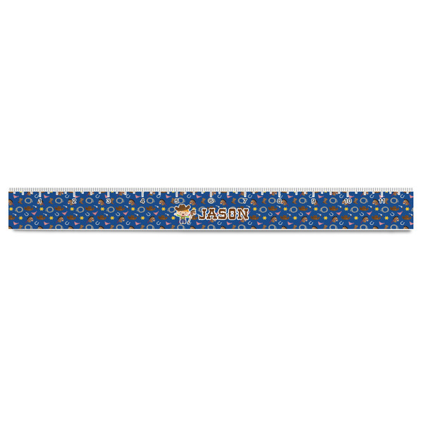 Blue Western Plastic Ruler - 12" - FRONT
