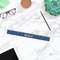 Blue Western Plastic Ruler - 12" - LIFESTYLE