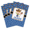 Blue Western Playing Cards - Hand Back View
