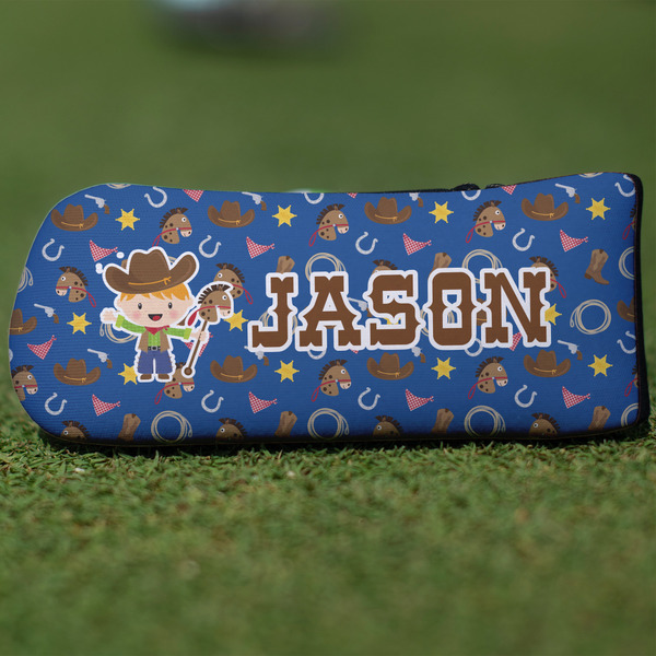 Custom Blue Western Blade Putter Cover (Personalized)
