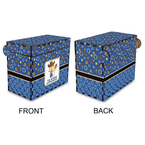 Blue Western Recipe Box - Full Color - Approval