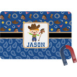 Blue Western Rectangular Fridge Magnet (Personalized)