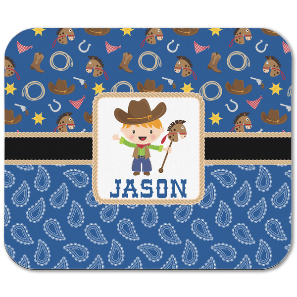 Blue Western Rectangular Mouse Pad - APPROVAL