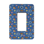 Blue Western Rocker Style Light Switch Cover - Single Switch
