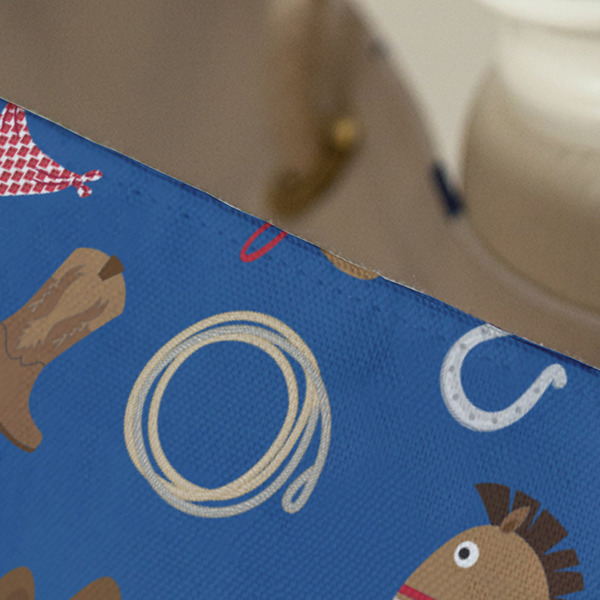 Blue Western Large Rope Tote - Close Up View