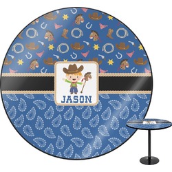 Blue Western Round Table (Personalized)