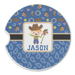 Blue Western Sandstone Car Coaster - Single (Personalized)