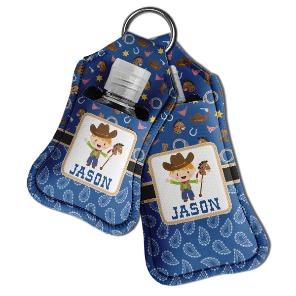 Blue Western Sanitizer Holder Keychain - Both in Case (PARENT)