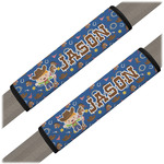Blue Western Seat Belt Covers (Set of 2) (Personalized)