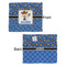 Blue Western Security Blanket - Front & Back View