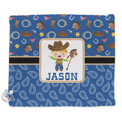 Blue Western Security Blankets - Double Sided (Personalized)