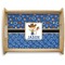 Blue Western Natural Wooden Tray - Large (Personalized)