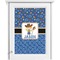 Blue Western Single White Cabinet Decal
