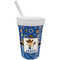 Blue Western Sippy Cup with Straw (Personalized)