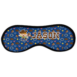 Blue Western Sleeping Eye Masks - Large (Personalized)