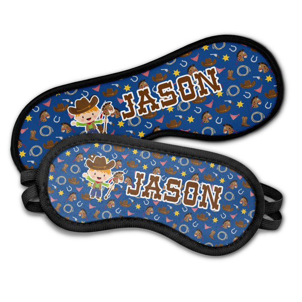 Blue Western Sleeping Eye Masks - PARENT