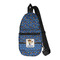 Blue Western Sling Bag - Front View