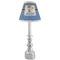Blue Western Small Chandelier Lamp - LIFESTYLE (on candle stick)