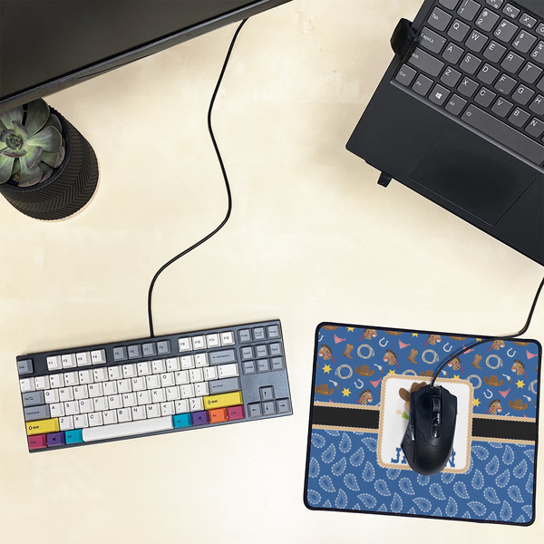 Blue Western Small Gaming Mats - LIFESTYLE