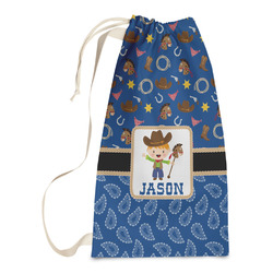 Blue Western Laundry Bags - Small (Personalized)