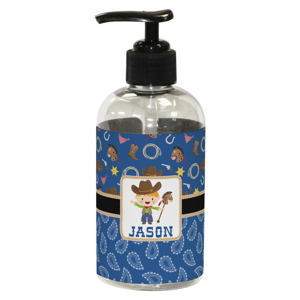 Blue Western Small Soap/Lotion Bottle