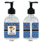 Blue Western Glass Soap/Lotion Dispenser - Approval