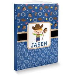 Blue Western Softbound Notebook - 5.75" x 8" (Personalized)
