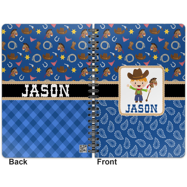 Blue Western Spiral Journal 7 x 10 - Apvl