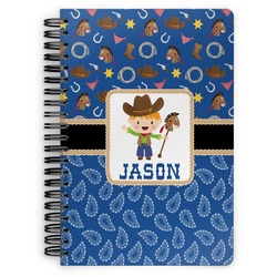 Blue Western Spiral Notebook (Personalized)