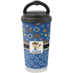 Blue Western Stainless Steel Coffee Tumbler (Personalized)