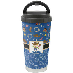 Blue Western Stainless Steel Coffee Tumbler (Personalized)