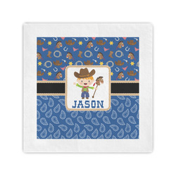 Blue Western Standard Cocktail Napkins (Personalized)