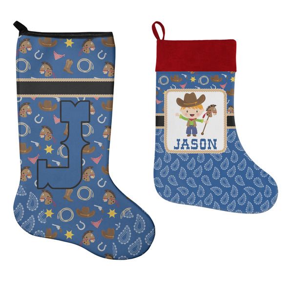 Blue Western Stockings - Side by Side compare