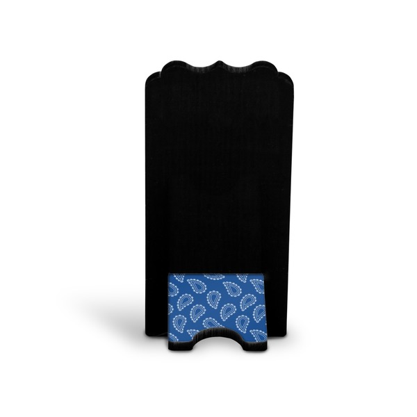 Blue Western Stylized Phone Stand - Back